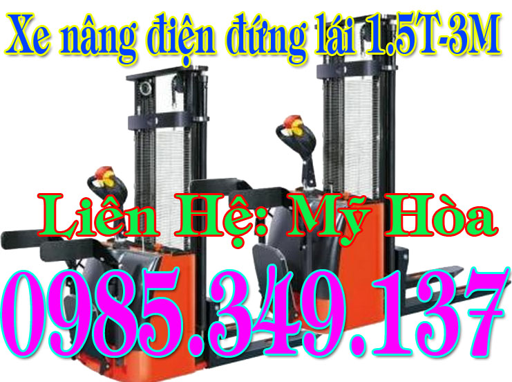 Xe nâng điện đứng lái 1.5T/3M